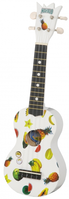 Mahalo U1 Kit WT soprano ukulele, white set