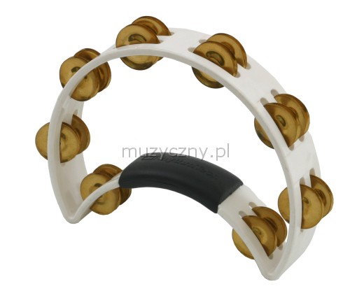 RhythmTech 1021 cutaway tambourine (white)