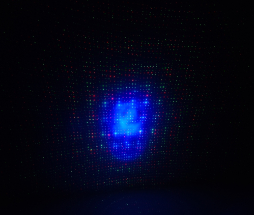 Flash Mini Holographic Laser RG (czerwony, zielony) + efekt wietlny LED RGB