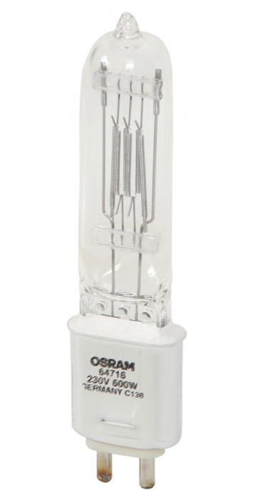 Osram 64716 GKV 230V/600W – Single-Ended Studio Halogen Lamp