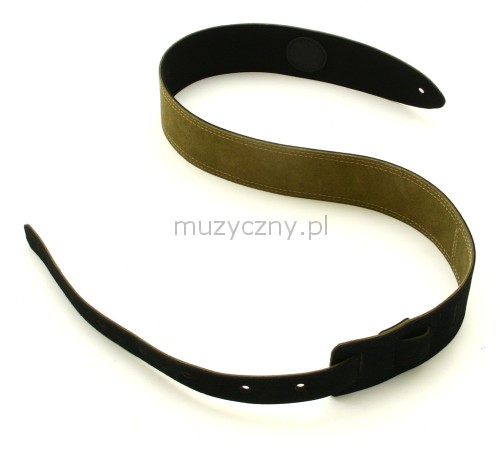 Akmuz PES-72 leather guitar strap, black