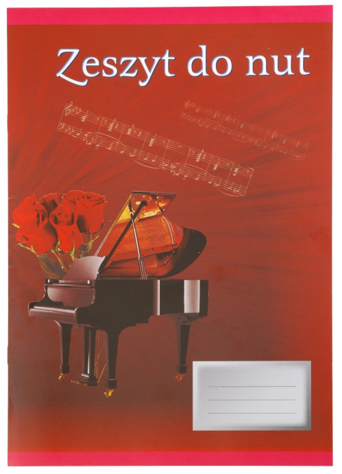 AN Music notebook A4, 8 sheets, paperback cover ′Piano′ AN Music notebook A4, 8 sheets, paperback cover ′Piano′