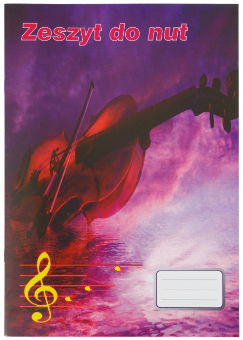 AN Music notebook A4, 8 sheets, paperback cover ′Violin′