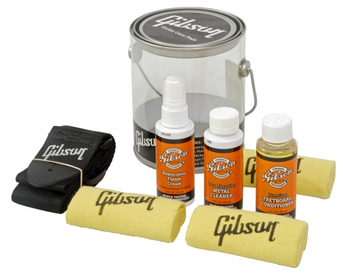 Gibson Clear Bucket Care KIT guitar cleaning set