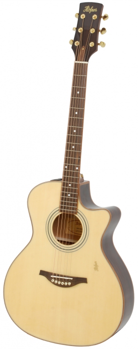 Hoefner HA GC 07 acoustic guitar with EQ Grand Concert cutaway