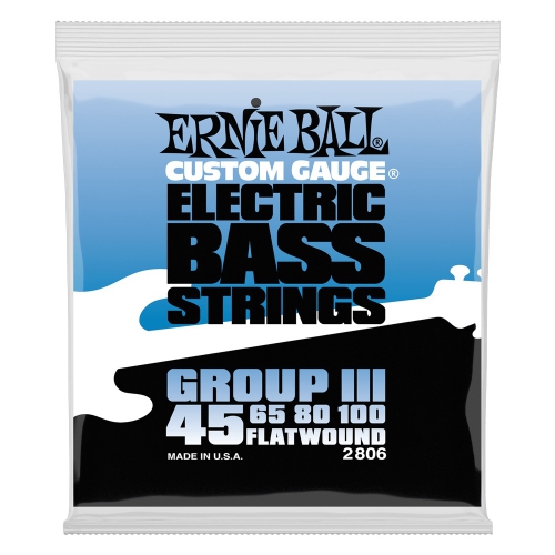 Ernie Ball 2806 Flat Wound Electric Bass Strings (45-100)