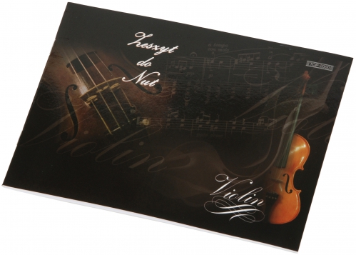 AN Music notebook A5, 16 sheets, laminated cover ′Violin′