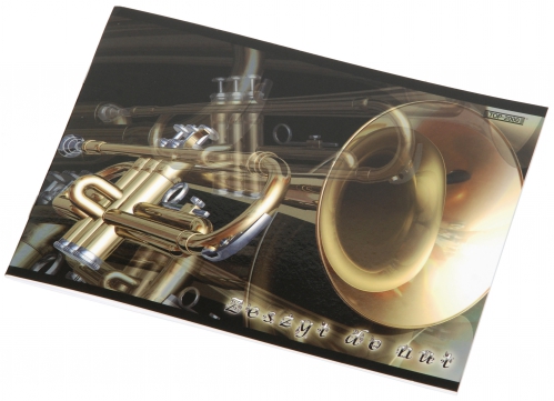 AN Music notebook A5, 16 sheets, laminated cover ′Trumpet′