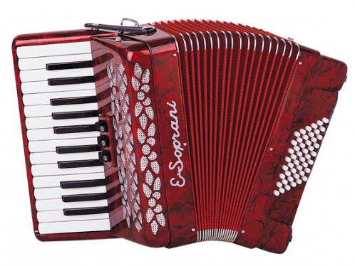 E.Soprani 428 KK 26/2/3 48/4 accordion (red)