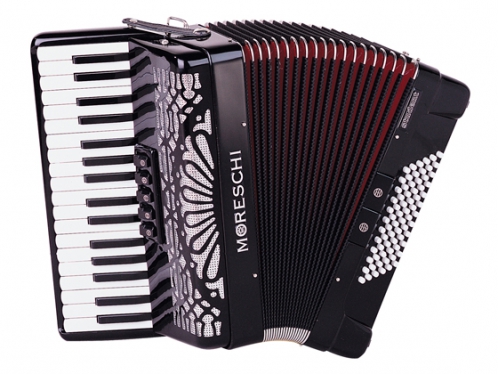 Moreschi ST 372 34/3/5 72/4/2 accordion (black, red bellow)