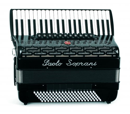 Paolo Soprani Professionale 41/120 Piccolo accordion (black)