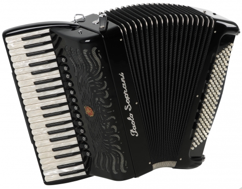 Paolo_Soprani Super Paolo 120 41/4/13+M 120/5/7 Piccolo CASSOTTO accordion (black)