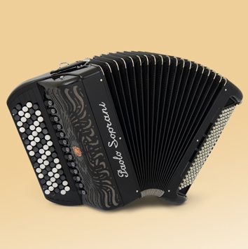 Paolo Soprani Internazionale 120 Musette accordion (black)