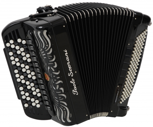 Paolo_Soprani Internazionale 120 46(87)/4/11 120/5/5 Piccolo chromatic button accordion (black)