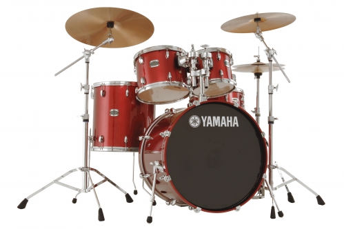 Yamaha Stage Custom Birch Fusion, Drum Set (Cranberry Red)