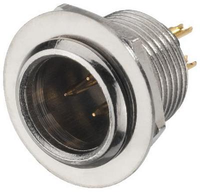 Monacor XLR-308/P mini XLR panel connector, male