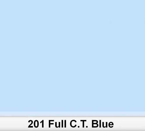 Lee 201 Full C.T.Blue colour filter - 50x60cm  