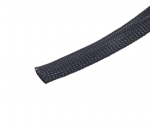 JDDTECH PES-025-BLK polyester insulating sleeve, black 25mm