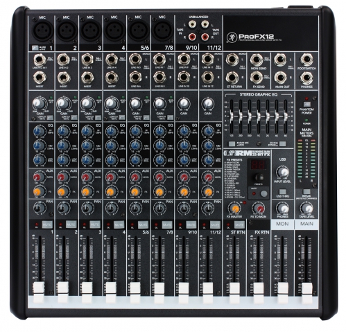 Mackie PROFX 12 Professional Effects Mixer with USB