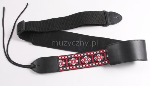 Akmuz PKS-3 guitar strap (red)