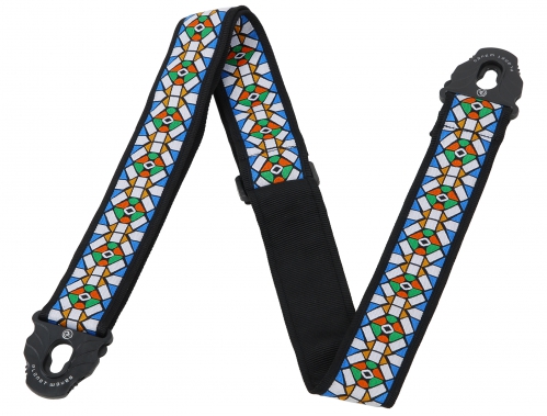 Planet Waves 50PLE02 STAINED GLASS guitar strap Planet Lock