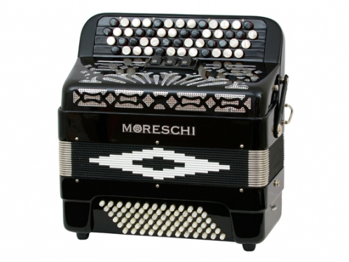 Moreschi 472 C 40(52)/2/3 72/3 chromatic button accordion (black)