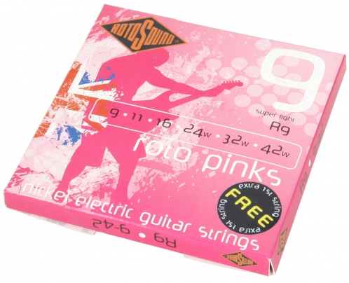 Rotosound R 9 Roto Pinks electric guitar strings 9-42