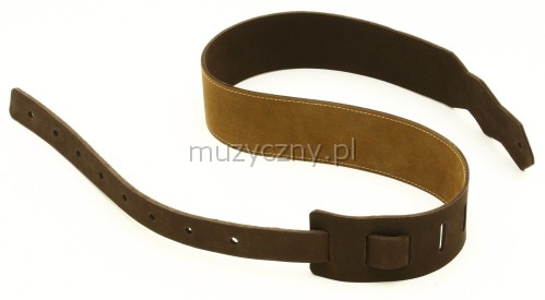 Akmuz PES-17 leather guitar strap, light brown