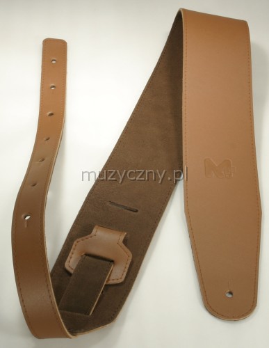 Akmuz PES-8 leather guitar strap, dark brown
