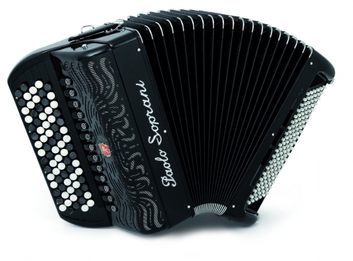 Paolo Soprani Internazionale 120C Musette Cassotto accordion (black)