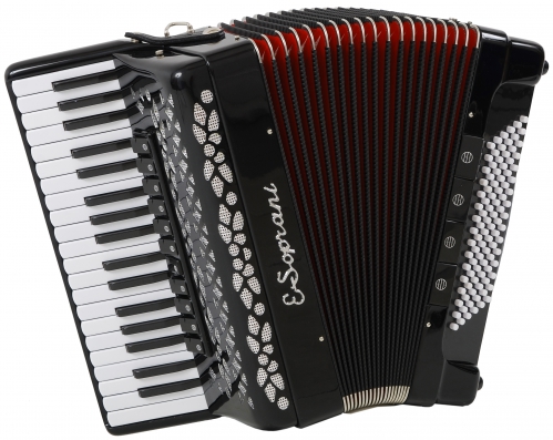 E.Soprani 964 KC 37/4/11 96/4/4 Musette accordion (black)