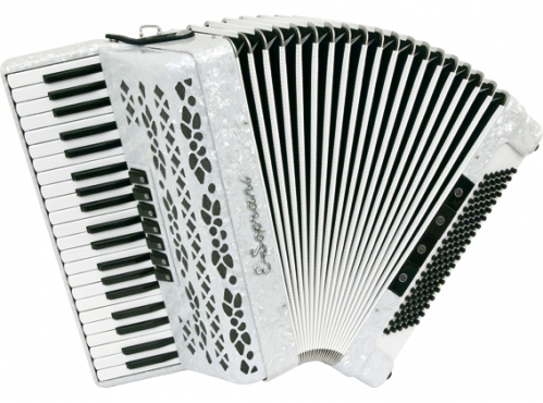 E.Soprani 123 KK 41/3/7 120/5/4 accordion (white pearl)