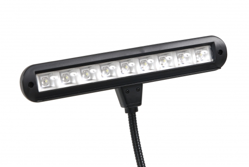 MLight FL-09A 9LEDs lampka diodowa orkiestrowa z pokrowcem (baterie/zasilacz)