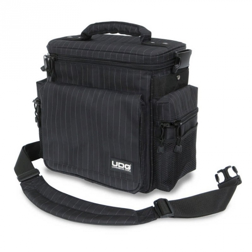 UDG SlingBag 50LP + 2 CD Map Black / Grey stripes