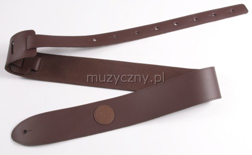 Akmuz PES-71 leather guitar strap, brown