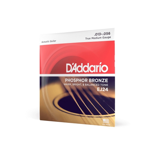 D′Addario EJ24 acoustic guitar strings Phosphor Bronze, True Medium, 13-56 
