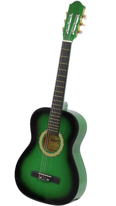 Martinez MTC 083 Pack Green classical guitar with gigbag