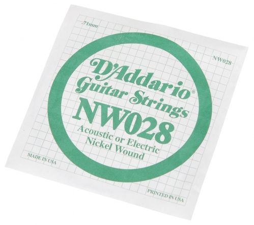 D′Addario NW028 Nickel Wound Electric Guitar String
