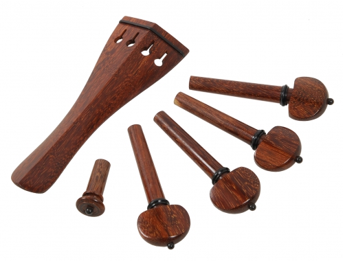 AN violin tailpiece set 4/4 a la Hill rosewood, black ball