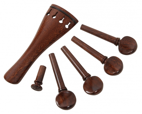 AN violin tailpiece set 4/4 a la Schweizer rosewood, Economy Line