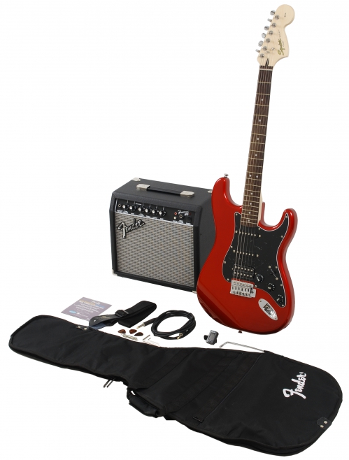 Fender Squier stratocaster HSS CAR guitar pack