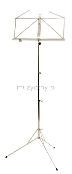 K&M 101 music stand (nickel) + bag 10111