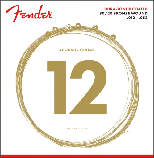 Fender 880L acoustic guitars strings 12-52