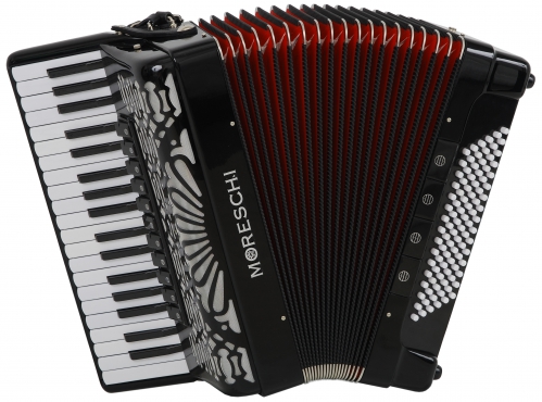 Moreschi ST 496 37/4/11 96/4/4 Piccolo accordion (black)