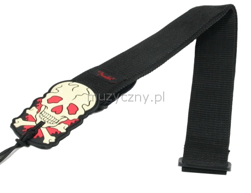 Fender Impact Skull Black guitar strap