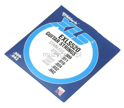 D′Addario EXLS-520 electric guitar strings 9-42 D′Addario EXLS-520 electric guitar strings 9-42