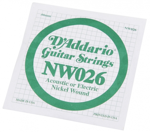 D′Addario NW026 Nickel Wound Electric Guitar String