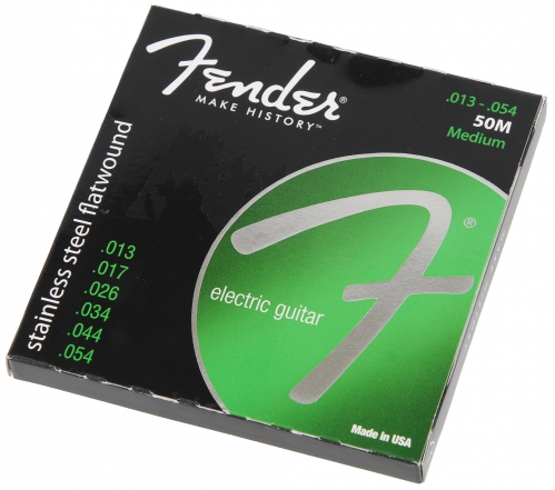 Fender 50M Stainless Flatwound electric guitar strings
