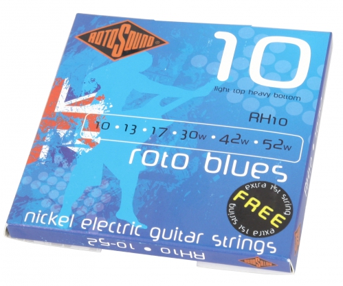 Rotosound RH-10 Roto Blues electric guitar strings 10-52