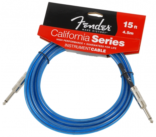 Fender California Lake Placid Blue guitar cable 4,5m